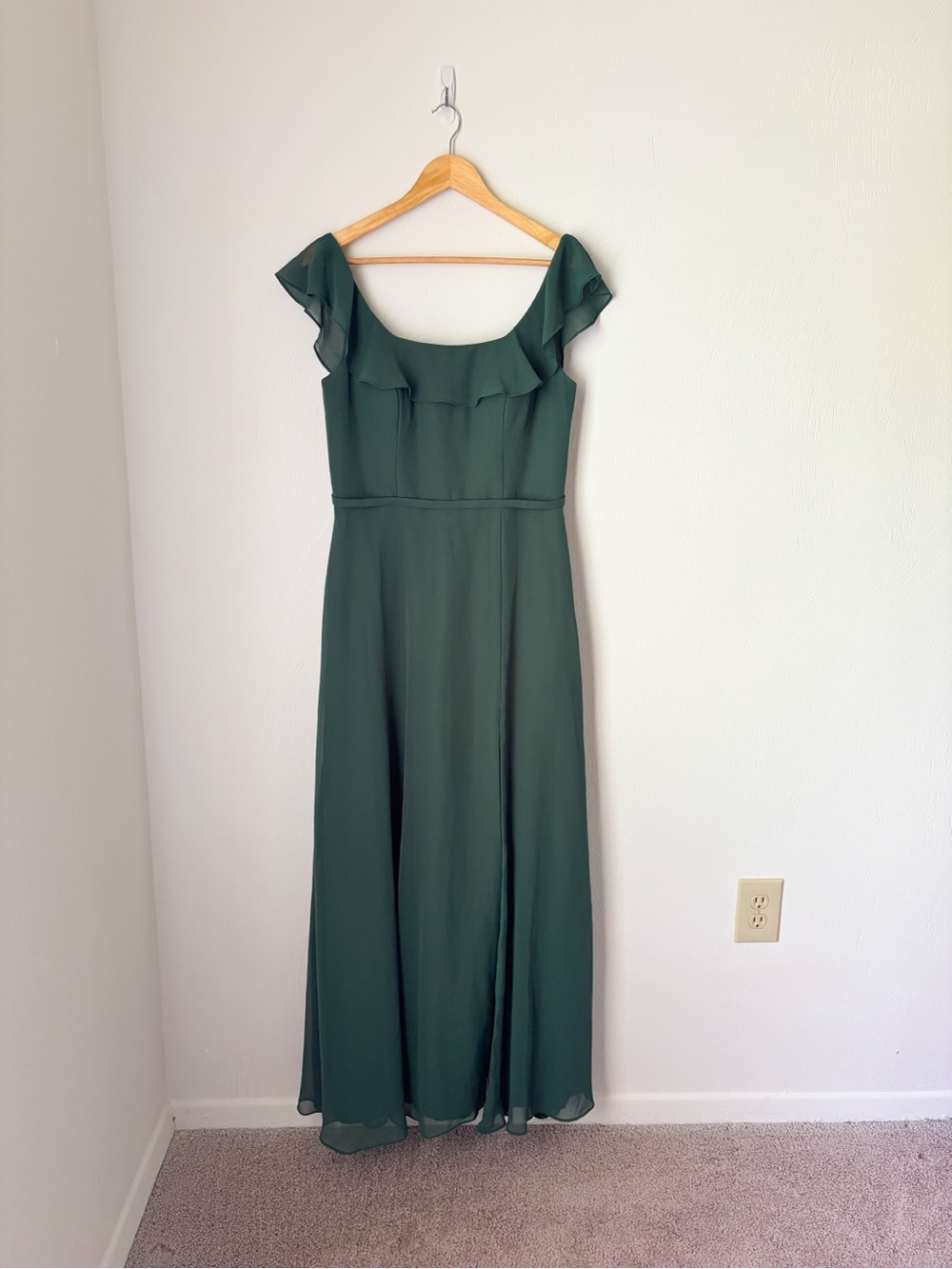 Azazie Dark Green “Jinny” Bridesmaid Dress